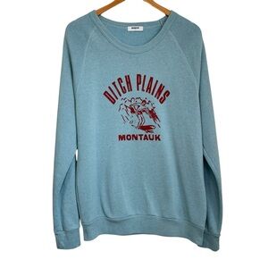 Mainstay Womens Ditch Plains Montrauk Sweatshirt Sz Large Blue